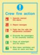 Mandatory sign, emergency instruction, white vinyl